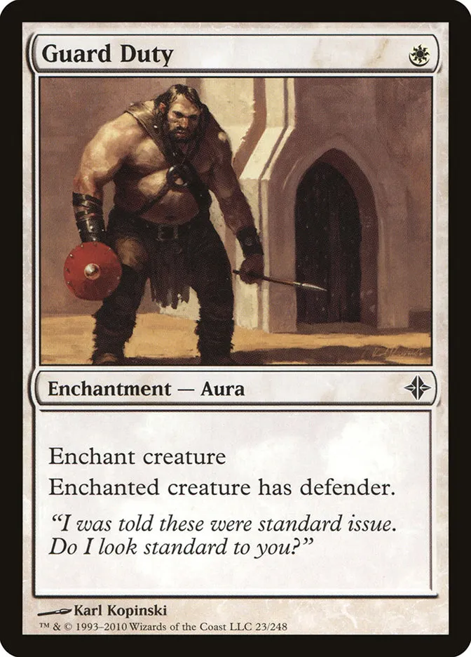 2010 Rise of the Eldrazi Guard Duty #23 common card image