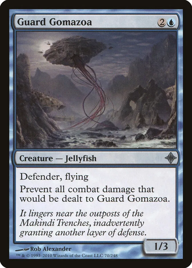2010 Rise of the Eldrazi Guard Gomazoa #70 uncommon card image