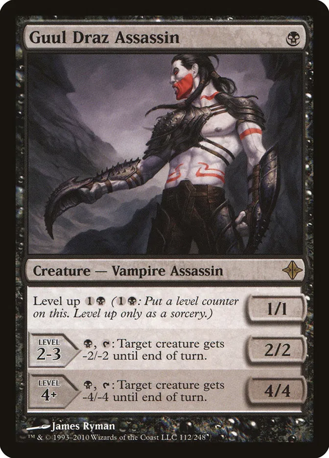 2010 Rise of the Eldrazi Guul Draz Assassin #112 rare card image