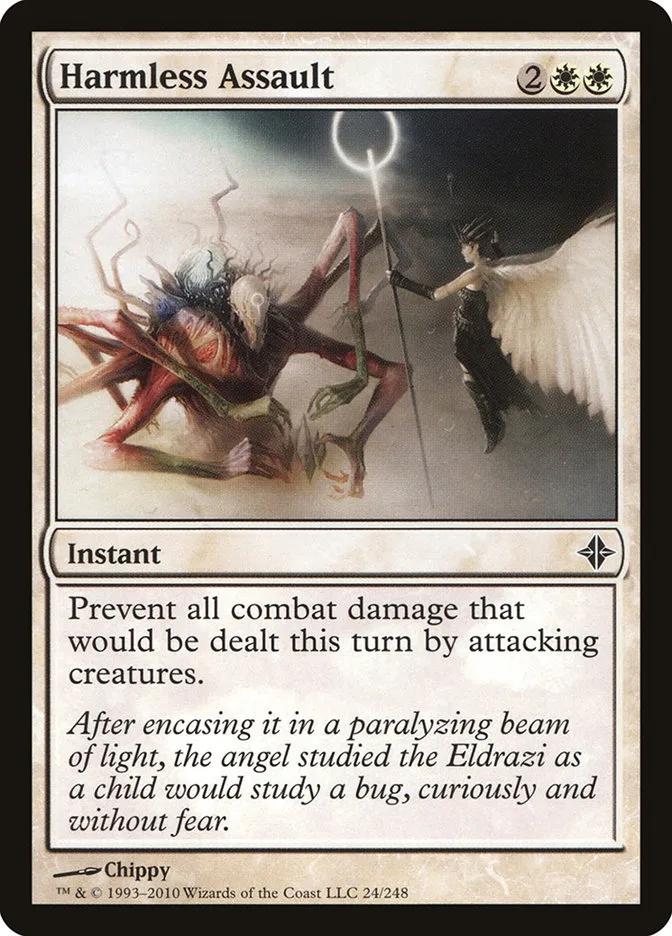 2010 Rise of the Eldrazi Harmless Assault #24 common card image