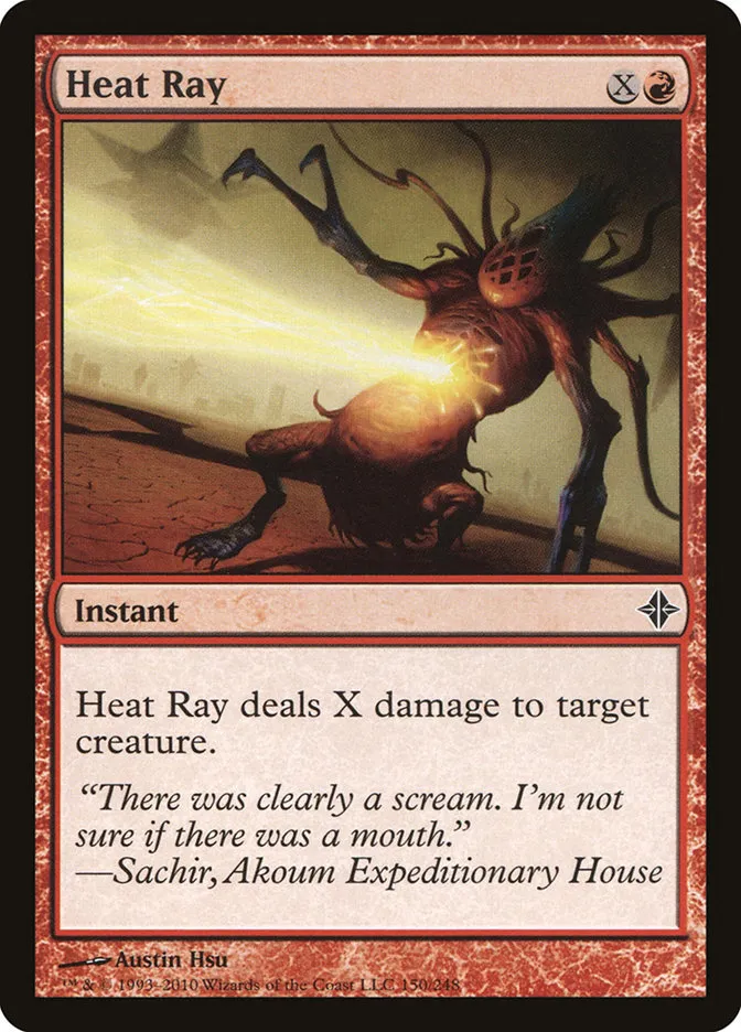 2010 Rise of the Eldrazi Heat Ray #150 common card image