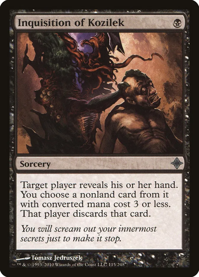 2010 Rise of the Eldrazi Inquisition of Kozilek #115 uncommon card image