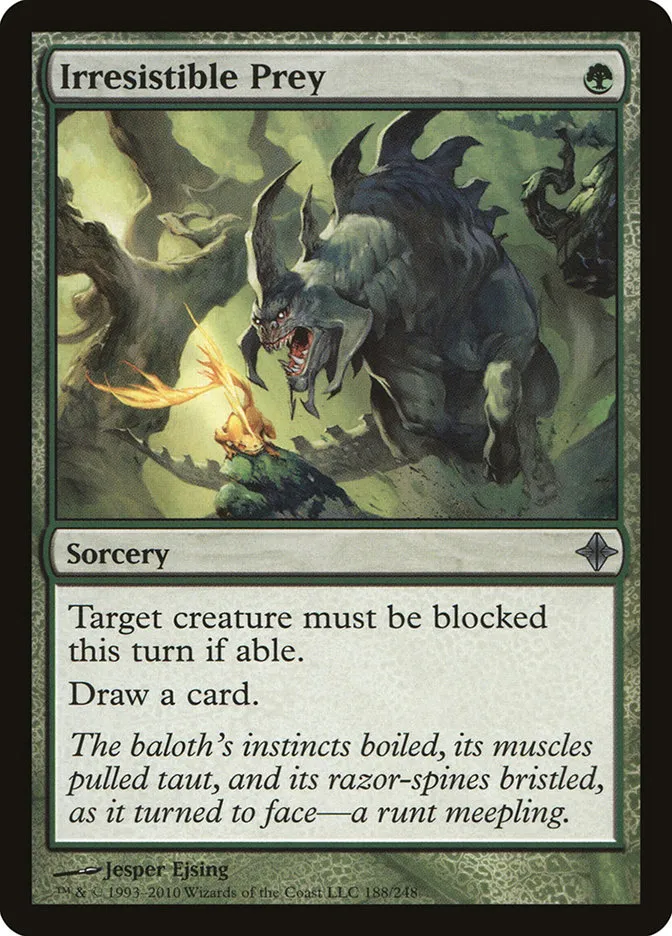 2010 Rise of the Eldrazi Irresistible Prey #188 uncommon card image