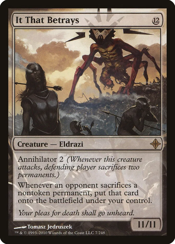 2010 Rise of the Eldrazi It That Betrays #7 rare card image