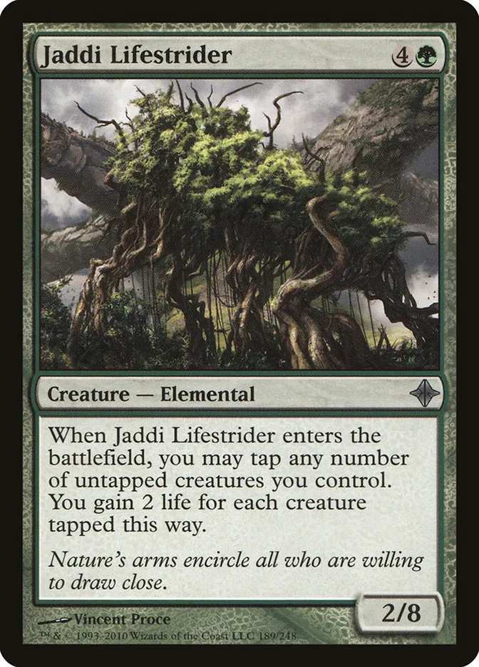 2010 Rise of the Eldrazi Jaddi Lifestrider #189 uncommon card image