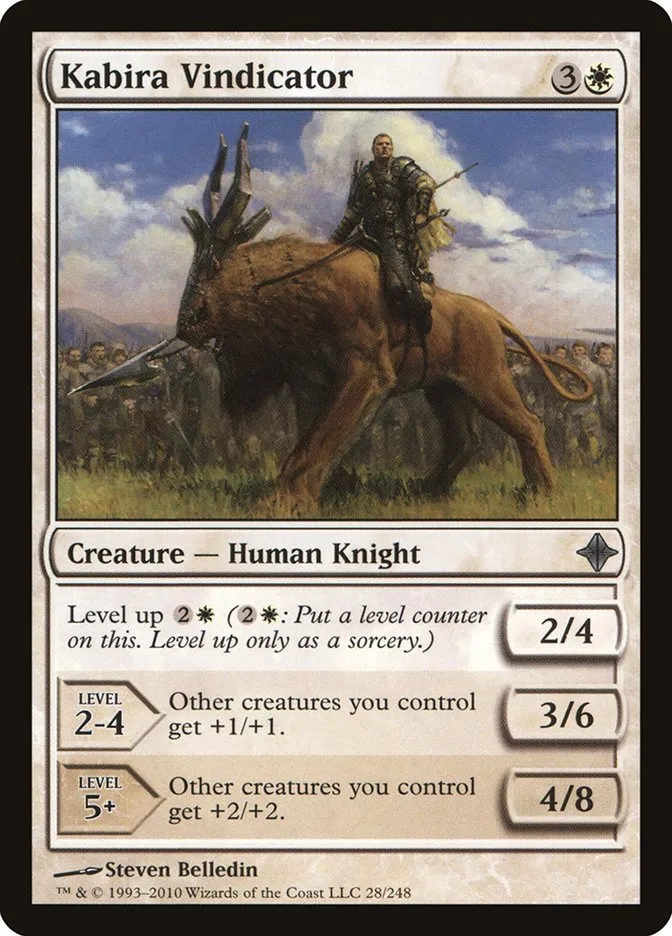 2010 Rise of the Eldrazi Kabira Vindicator #28 uncommon card image