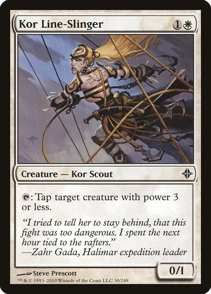 2010 Rise of the Eldrazi Kor Line-Slinger #30 common card image