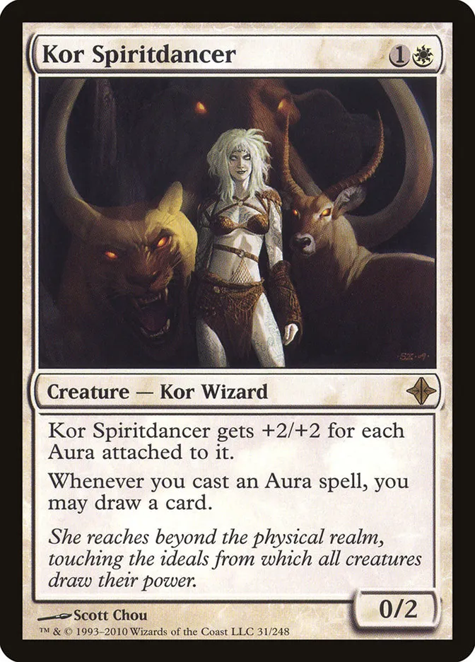 2010 Rise of the Eldrazi Kor Spiritdancer #31 rare card image