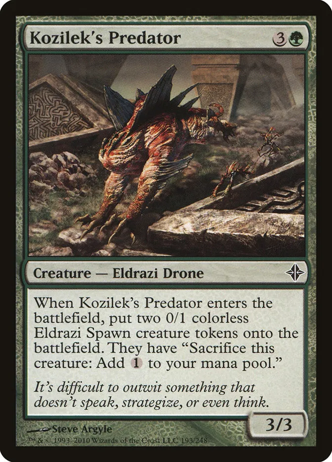 2010 Rise of the Eldrazi Kozilek's Predator #193 common card image
