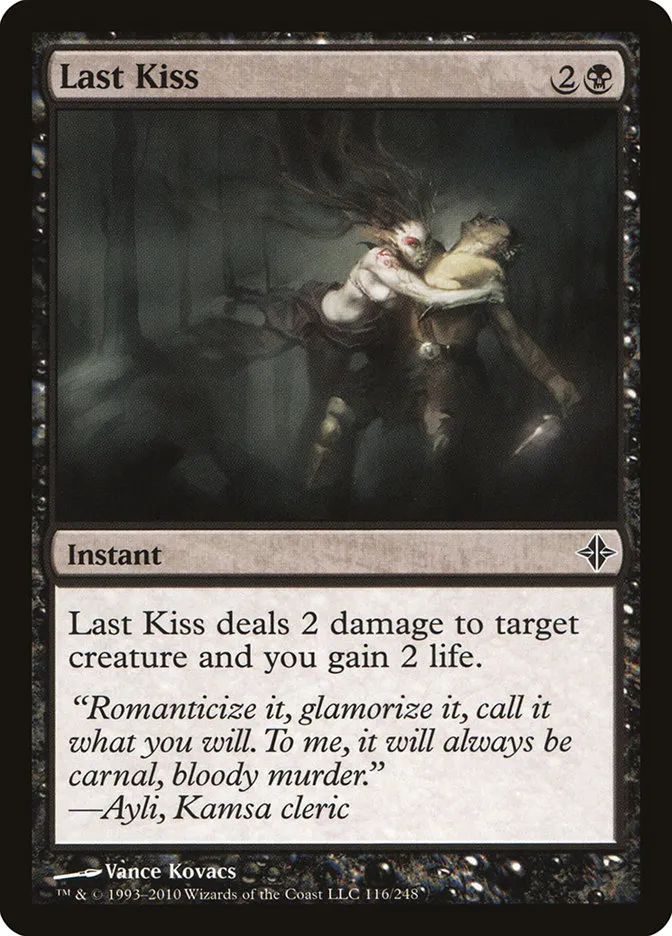 2010 Rise of the Eldrazi Last Kiss #116 common card image