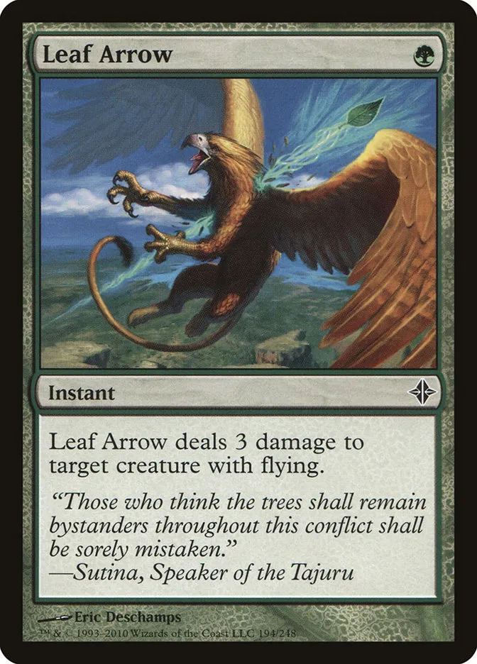 2010 Rise of the Eldrazi Leaf Arrow #194 common card image