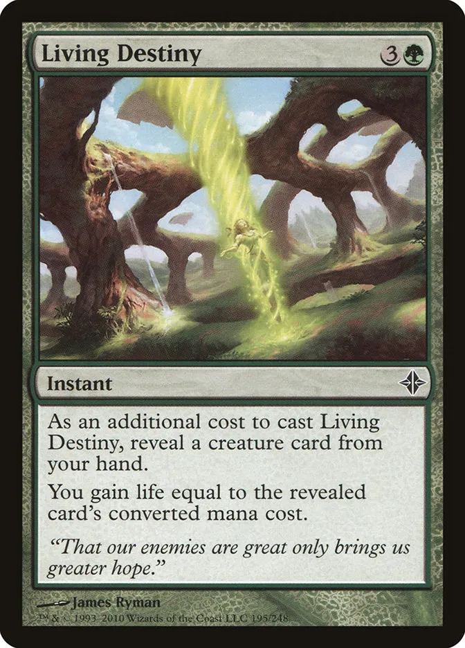 2010 Rise of the Eldrazi Living Destiny #195 common card image