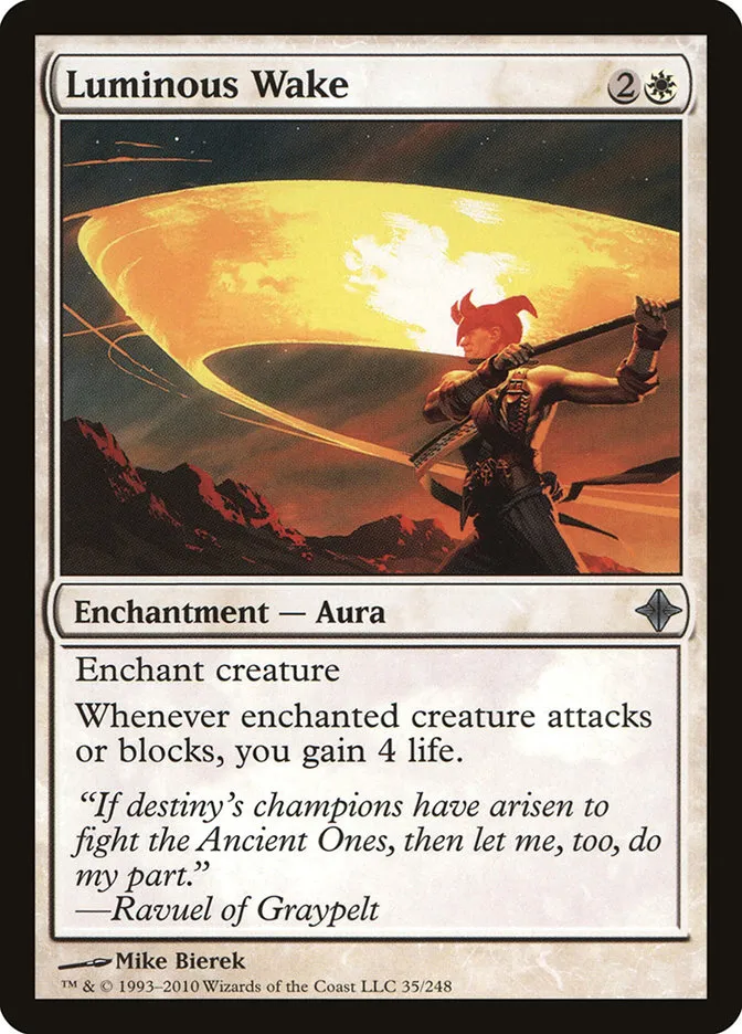 2010 Rise of the Eldrazi Luminous Wake #35 uncommon card image