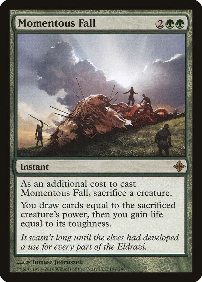 2010 Rise of the Eldrazi Momentous Fall #197 rare card image