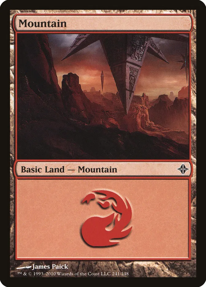 2010 Rise of the Eldrazi Mountain #241 common card image