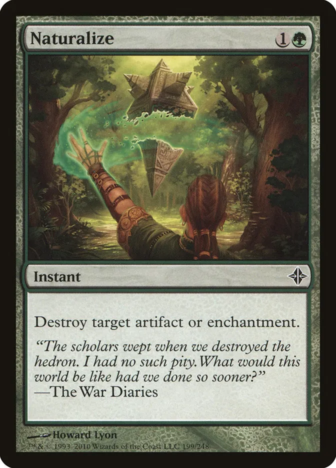 2010 Rise of the Eldrazi Naturalize #199 common card image