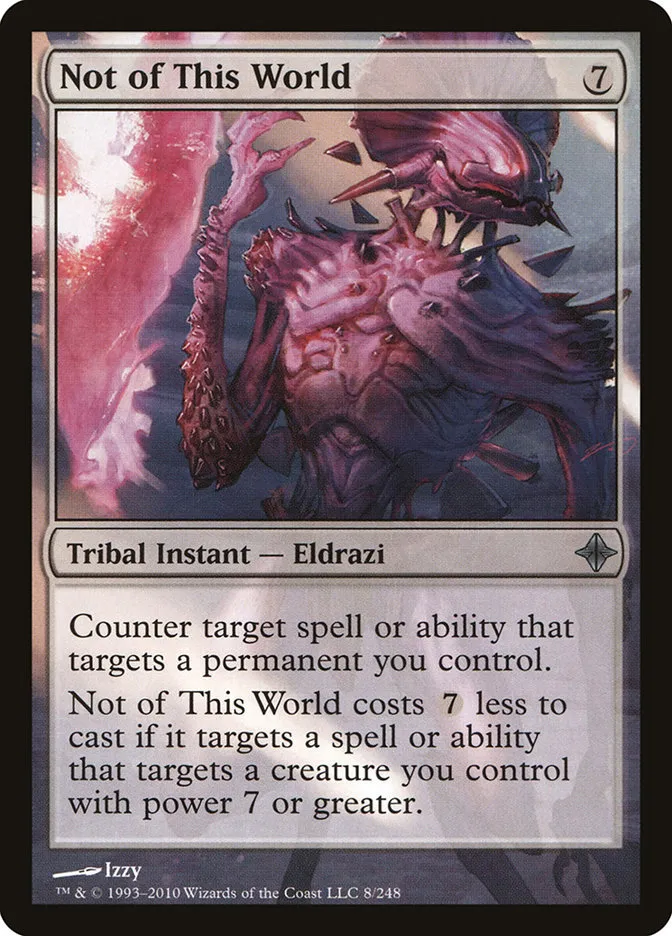 2010 Rise of the Eldrazi Not of This World #8 uncommon card image