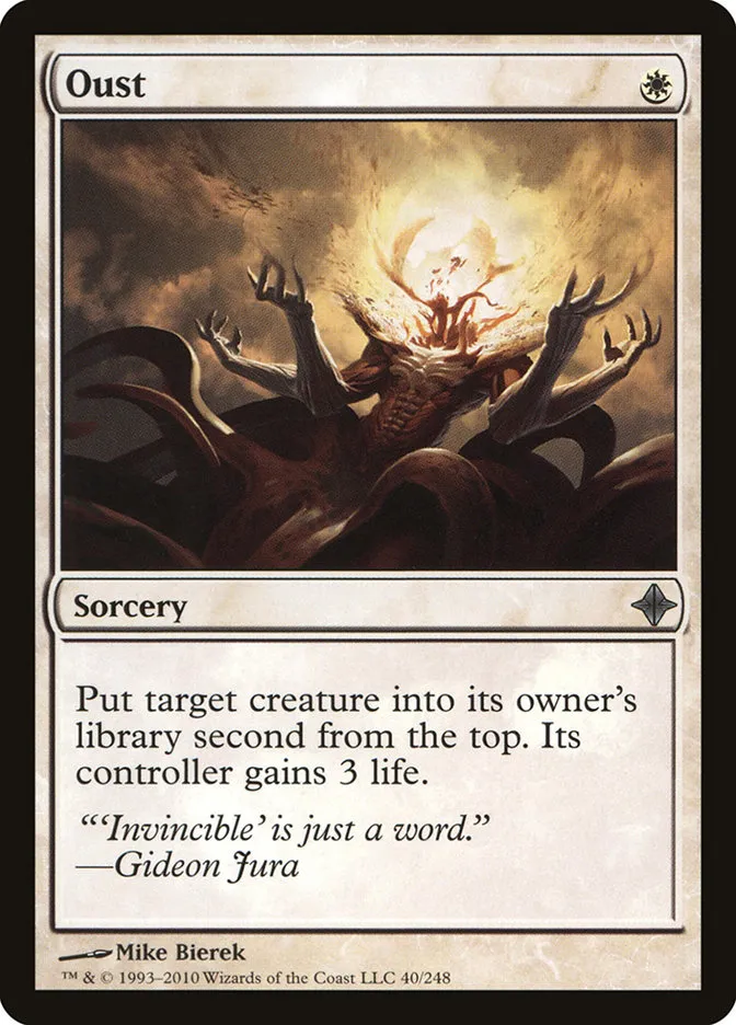 2010 Rise of the Eldrazi Oust #40 uncommon card image