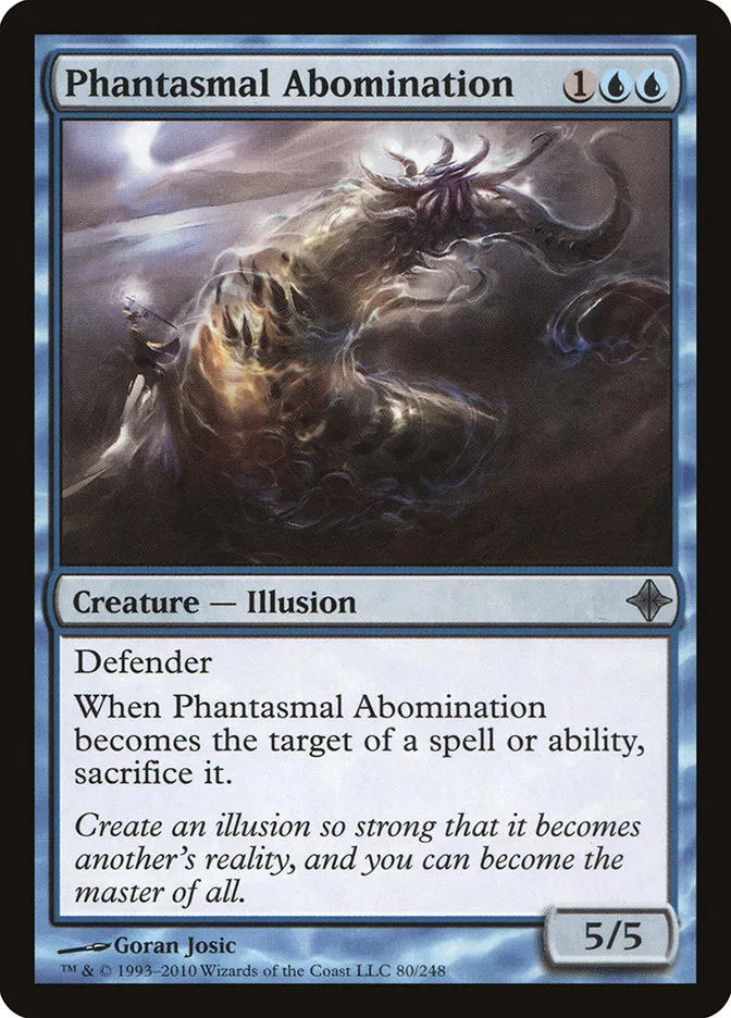 2010 Rise of the Eldrazi Phantasmal Abomination #80 uncommon card image
