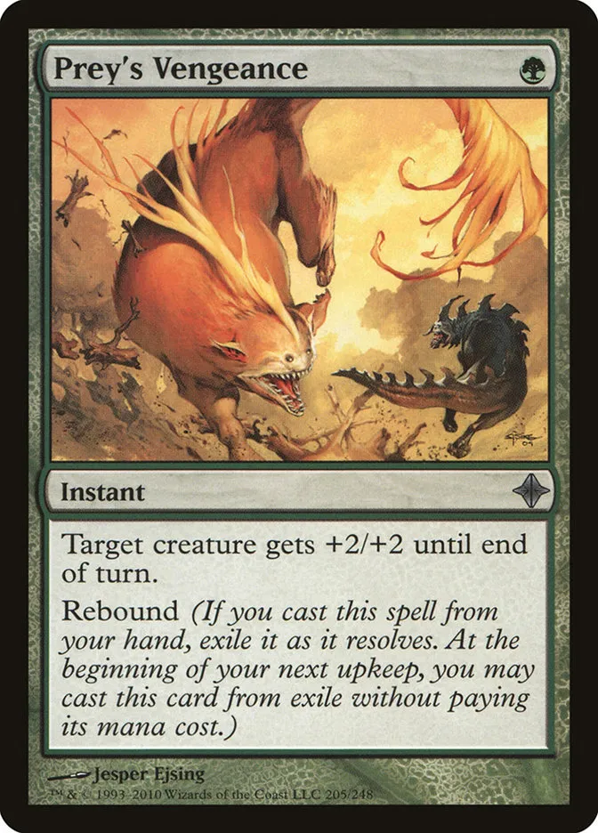 2010 Rise of the Eldrazi Prey's Vengeance #205 uncommon card image