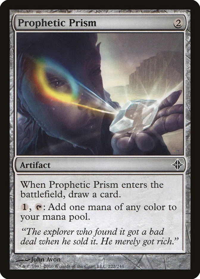 2010 Rise of the Eldrazi Prophetic Prism #222 common card image