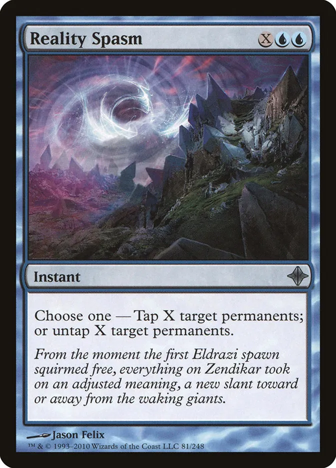 2010 Rise of the Eldrazi Reality Spasm #81 uncommon card image