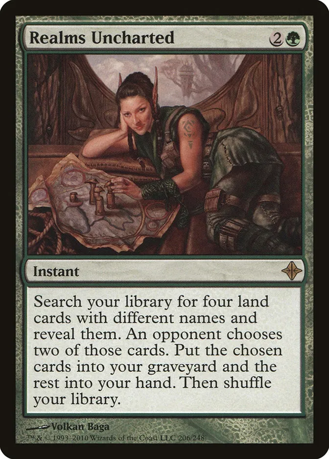 2010 Rise of the Eldrazi Realms Uncharted #206 rare card image