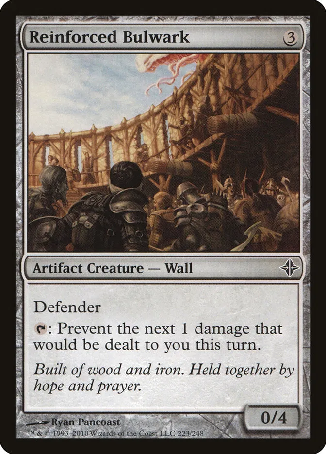 2010 Rise of the Eldrazi Reinforced Bulwark #223 common card image