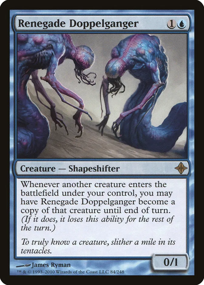 2010 Rise of the Eldrazi Renegade Doppelganger #84 rare card image