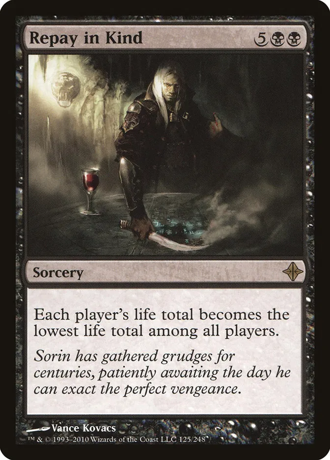 2010 Rise of the Eldrazi Repay in Kind #125 rare card image