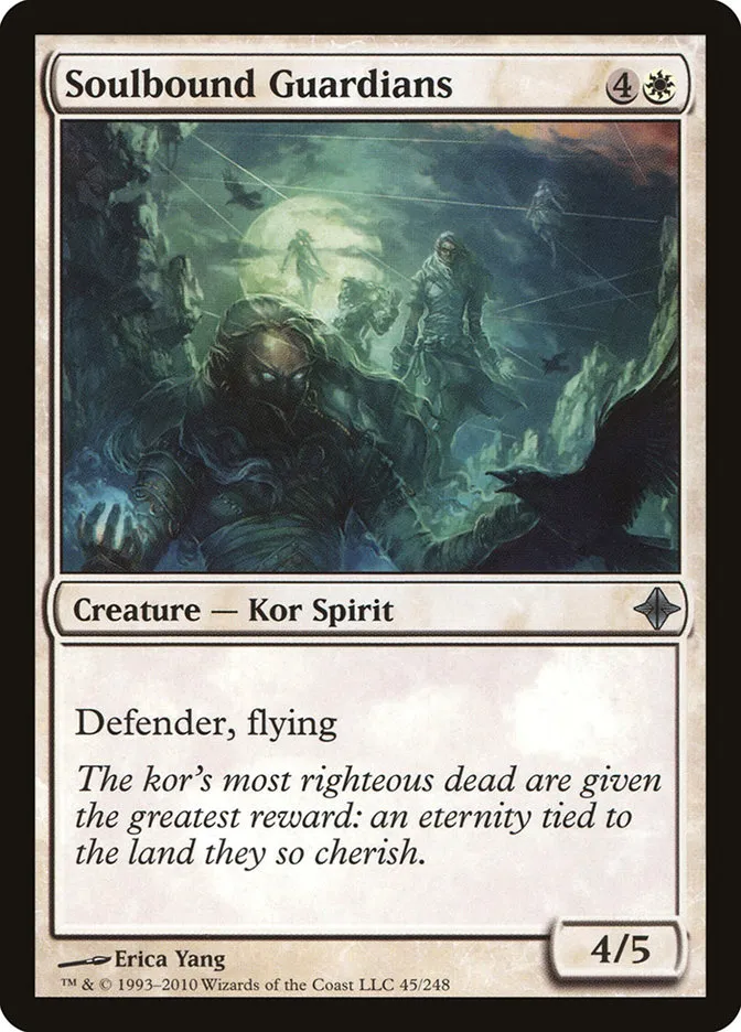2010 Rise of the Eldrazi Soulbound Guardians #45 uncommon card image