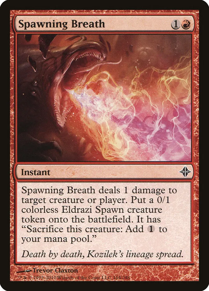 2010 Rise of the Eldrazi Spawning Breath #164 common card image