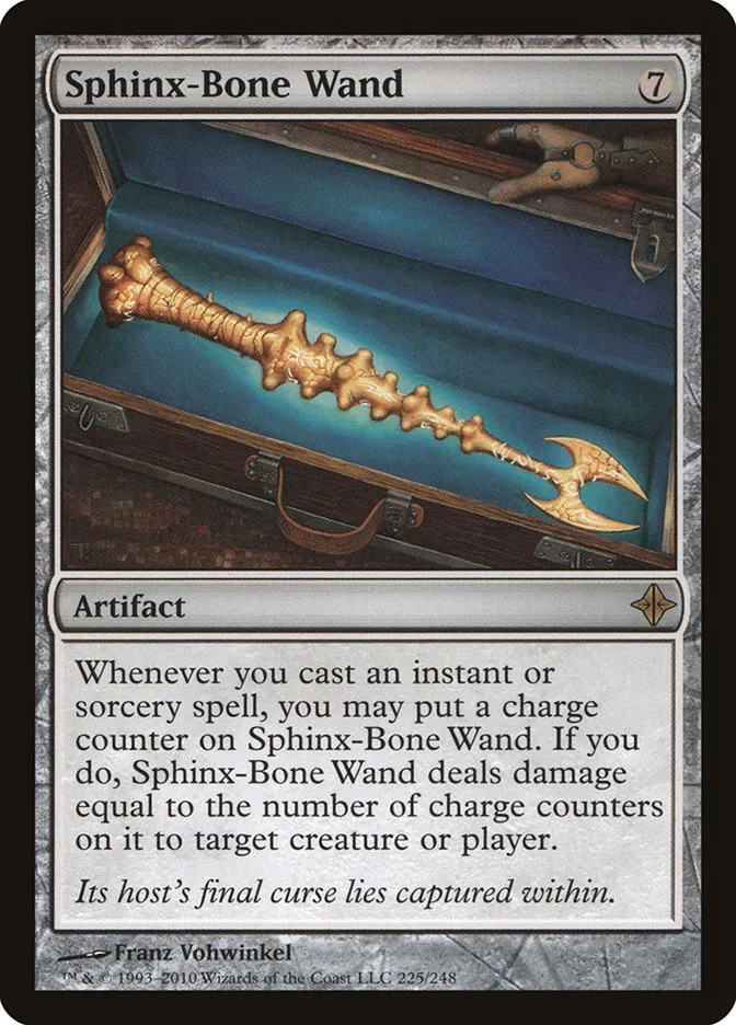 2010 Rise of the Eldrazi Sphinx-Bone Wand #225 rare card image
