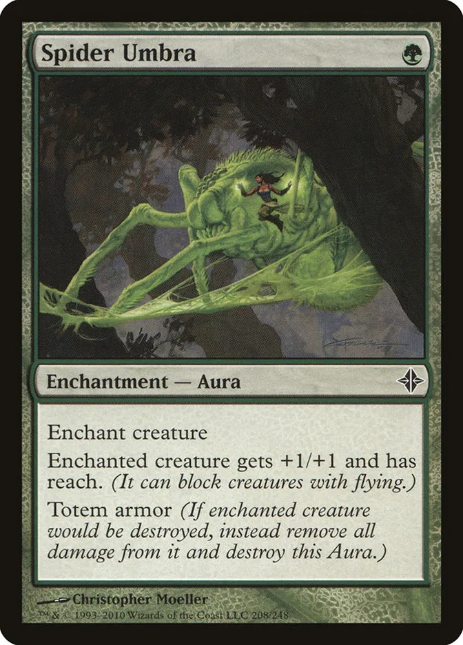 2010 Rise of the Eldrazi Spider Umbra #208 common card image