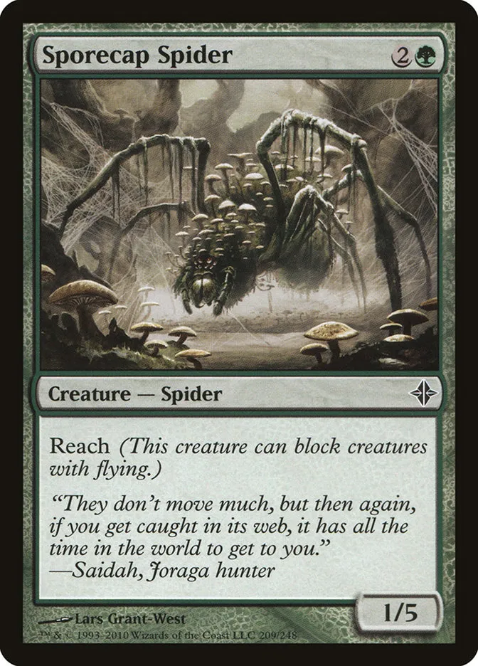 2010 Rise of the Eldrazi Sporecap Spider #209 common card image