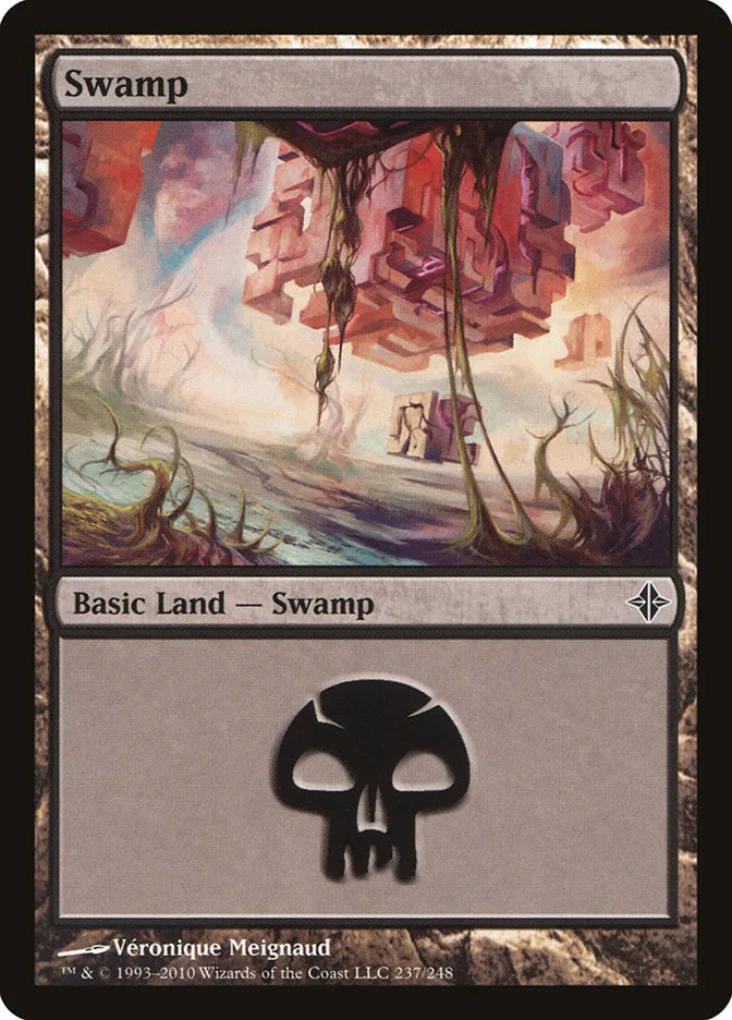 2010 Rise of the Eldrazi Swamp #237 common card image