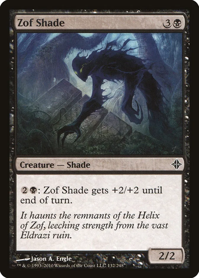 2010 Rise of the Eldrazi Zof Shade #132 common card image