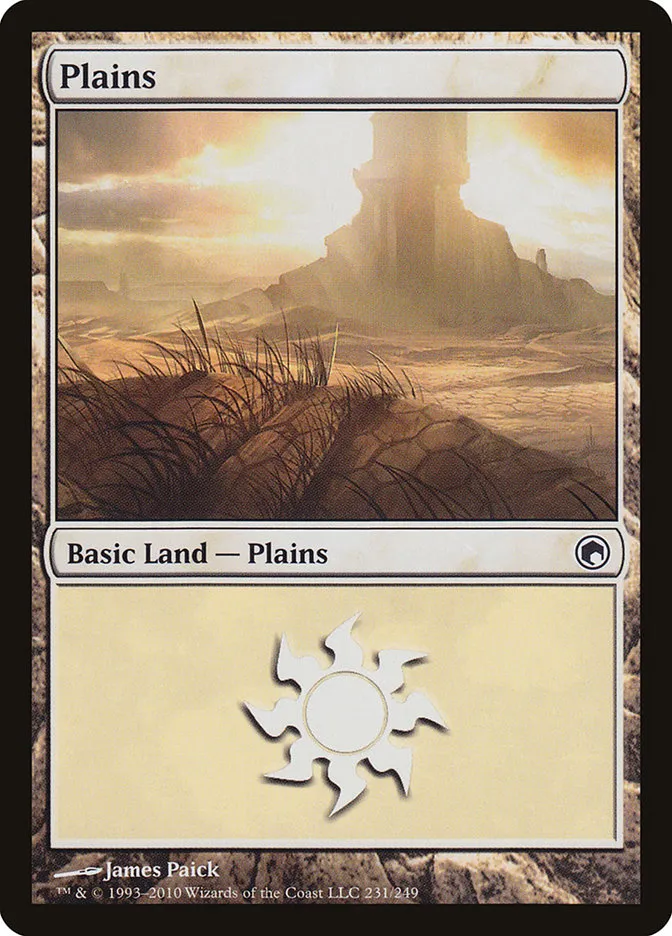2010 Scars of Mirrodin Plains #231 common card image