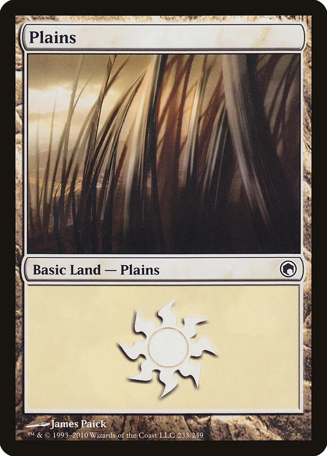 2010 Scars of Mirrodin Plains #233 common card image
