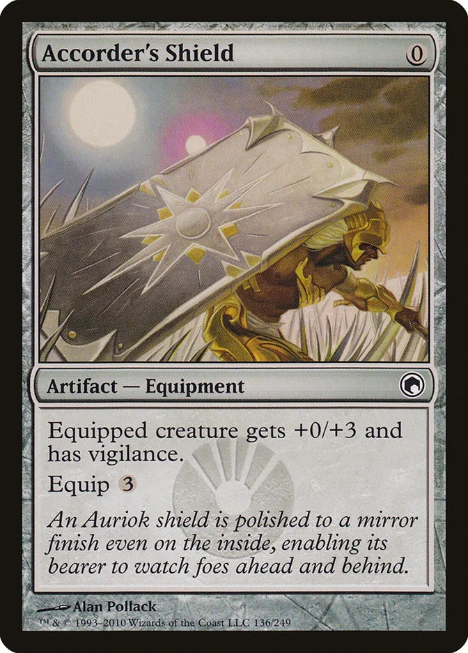 2010 Scars of Mirrodin Accorder's Shield #136 common card image