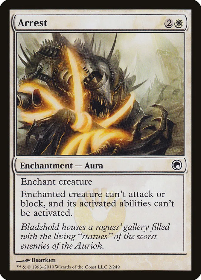 2010 Scars of Mirrodin Arrest #2 common card image