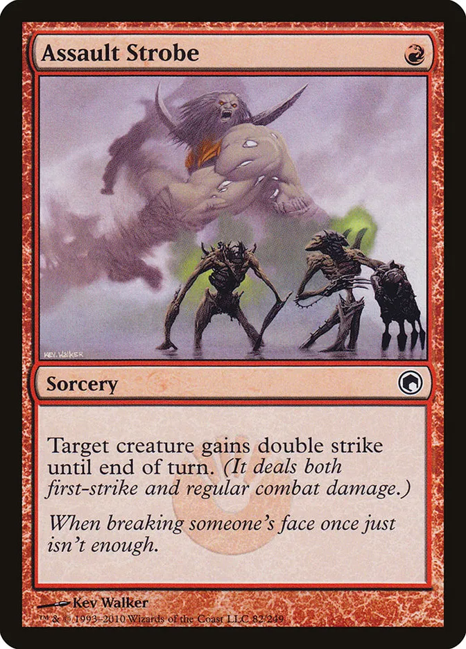 2010 Scars of Mirrodin Assault Strobe #82 common card image