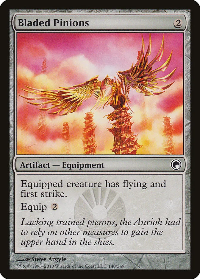 2010 Scars of Mirrodin Bladed Pinions #140 common card image