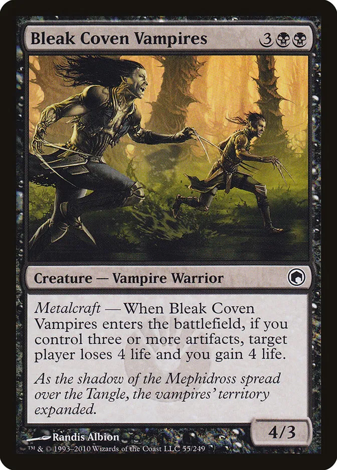 2010 Scars of Mirrodin Bleak Coven Vampires #55 common card image