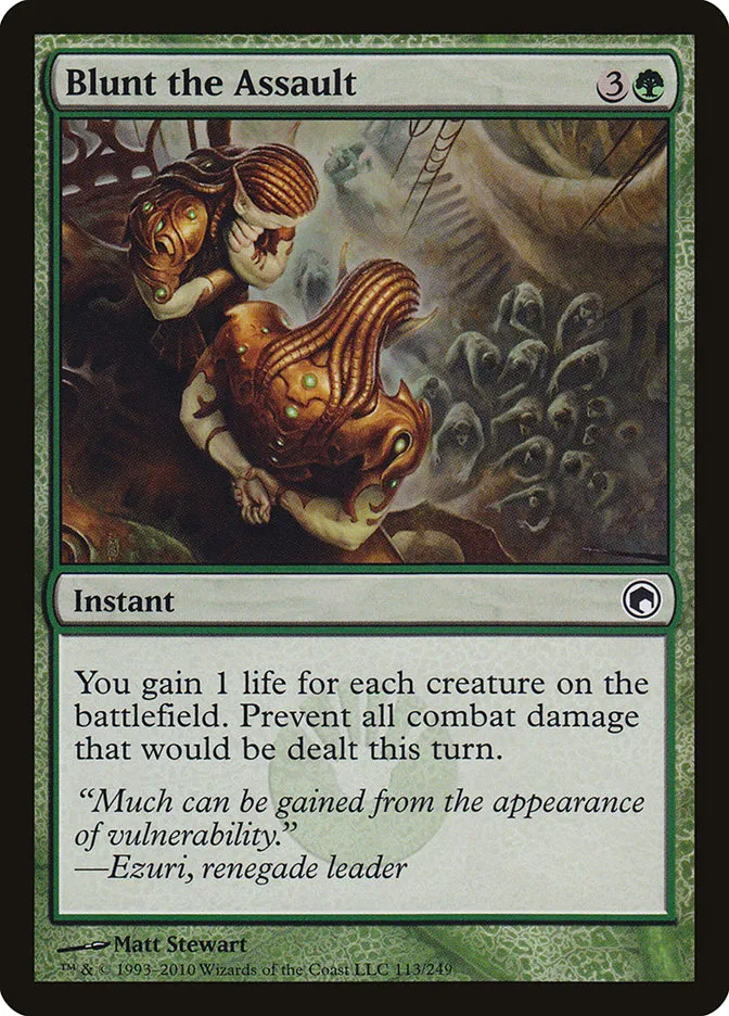 2010 Scars of Mirrodin Blunt the Assault #113 common card image