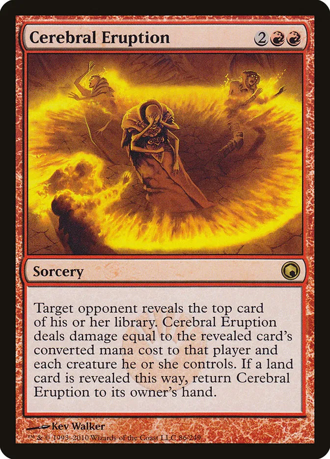 2010 Scars of Mirrodin Cerebral Eruption #86 rare card image