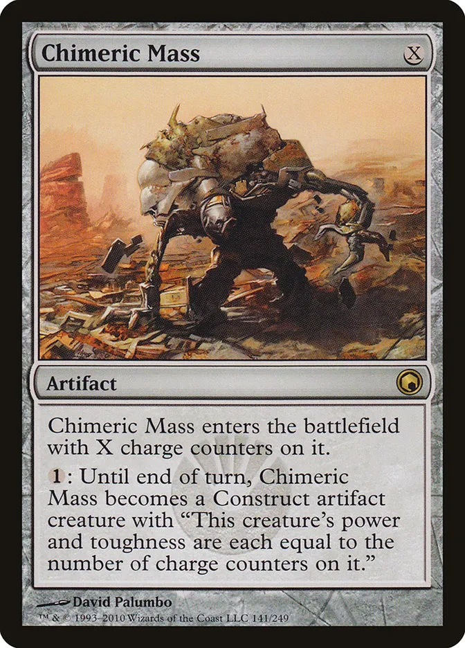 2010 Scars of Mirrodin Chimeric Mass #141 rare card image