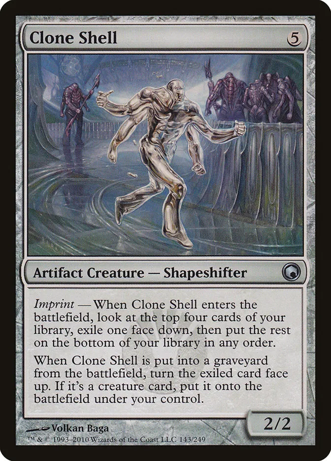 2010 Scars of Mirrodin Clone Shell #143 uncommon card image