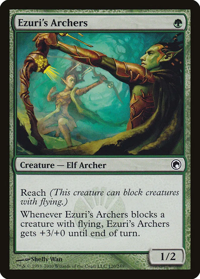 2010 Scars of Mirrodin Ezuri's Archers #120 common card image