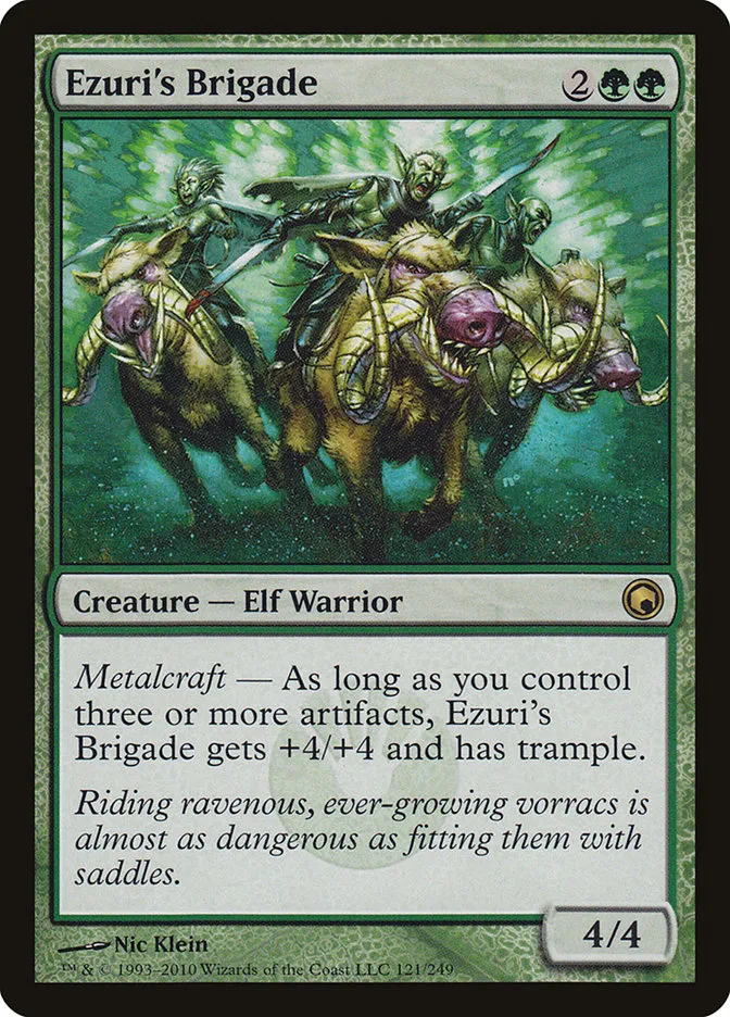 2010 Scars of Mirrodin Ezuri's Brigade #121 rare card image